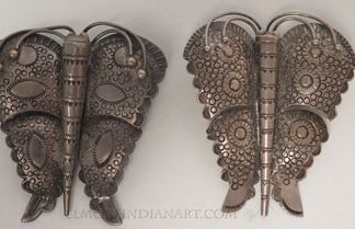 Two Hopi Butterfly Pins, c.1940