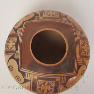 Hopi Eagle Tail Jar by Vernida Polacca Image 3