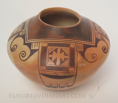 Hopi Eagle Tail Jar by Vernida Polacca Image 2