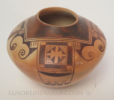 Hopi Eagle Tail Jar by Vernida Polacca Image 2