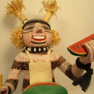 Hopi Koshare Clown Doll by Cal Yestewa, 1984