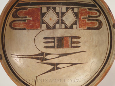 Hopi Bowl With Swirl Variant by Nampeyo, c.1900 Image 2
