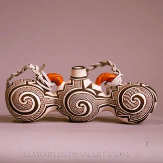 Acoma Tri-Lobe Canteen by Juana Leno