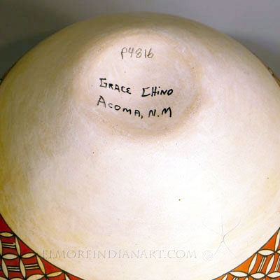 Acoma Polychrome Seed Jar by Grace Chino Image 4