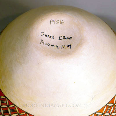 Acoma Polychrome Seed Jar by Grace Chino Image 4