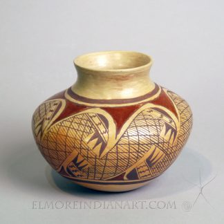 Contemporary Hopi Migration Jar by Vernida Polacca