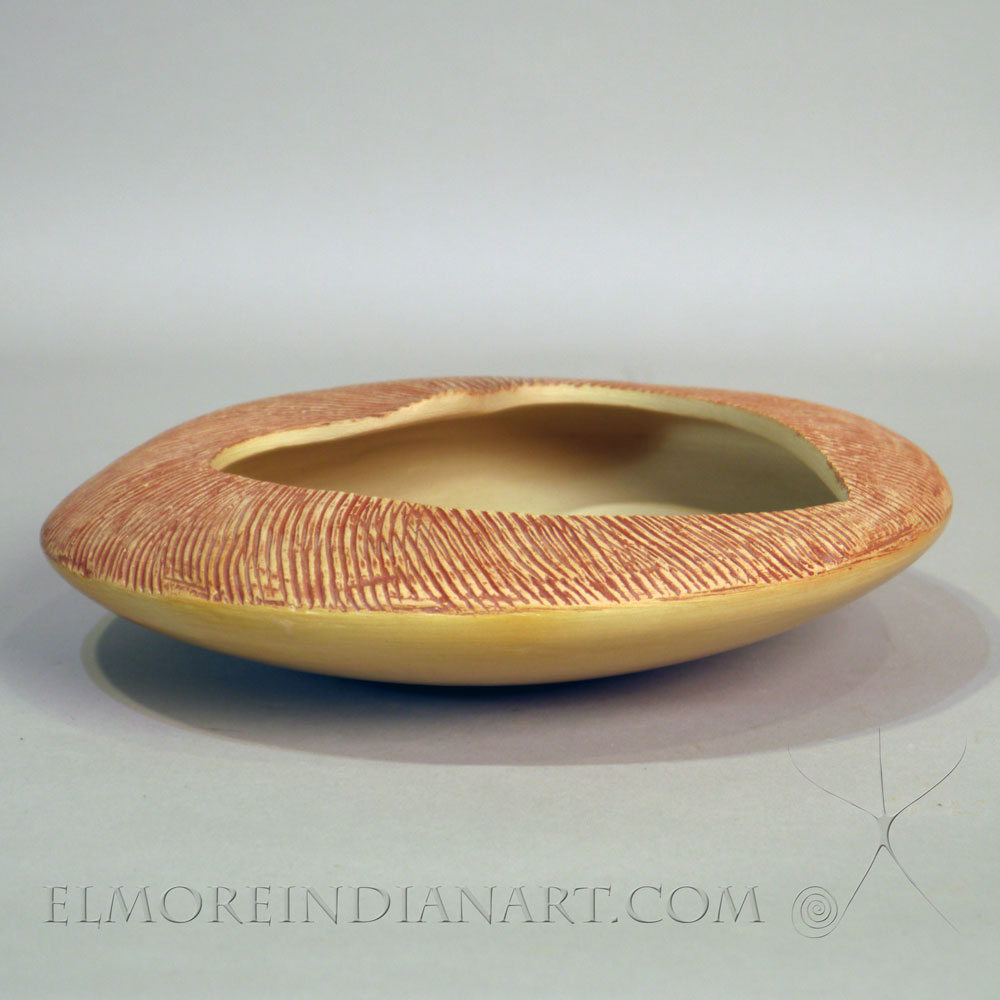 Rare Hopi Bowl w/ Heart-Shaped Mouth by Dextra Quotskuyva Image 2