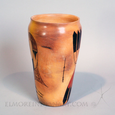 Yellowware Vase w/ Bird Design by Rachel “Koo Loo” Sahmie Nampeyo Image 2