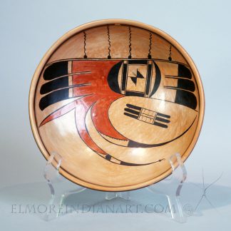 Large Open Bowl w/ Sikyatki Design by Nyla Sahmie, 2025