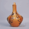 Hopi Yellowware Wedding Vase w/ Beetle Lady by Vernida Polacca c. 1955 Image 2