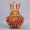 Hopi Yellowware Wedding Vase w/ Beetle Lady by Vernida Polacca c. 1955 Image 3