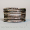 Great large all silver Navajo bracelet with old stamping, c. 1930-40 Image 1
