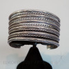 Great large all silver Navajo bracelet with old stamping, c. 1930-40 Image 4
