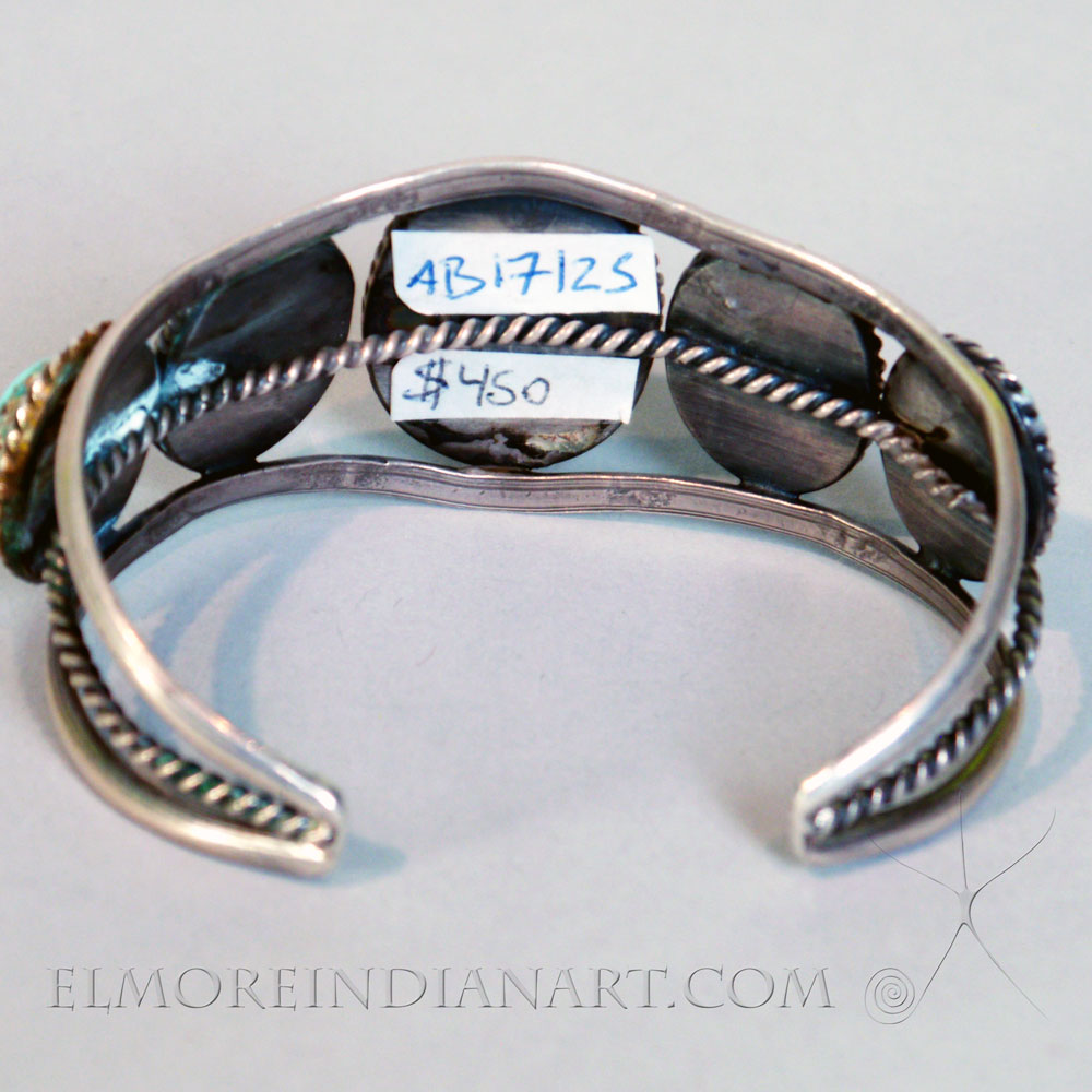 Mid Century Turquoise Bracelet Image 4