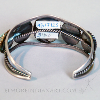 Mid Century Turquoise Bracelet Image 4