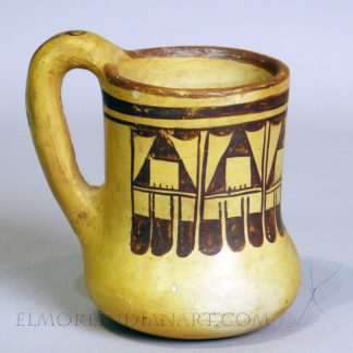 Hopi Mug w/ Red Rim by Nampeyo, c. 1900
