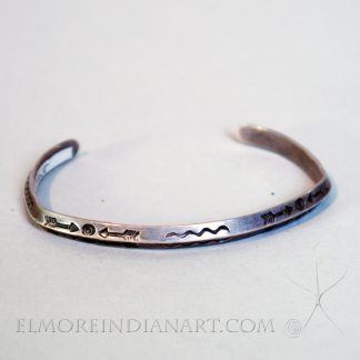 Old Ingot Silver Navajo bangle, c. 1920