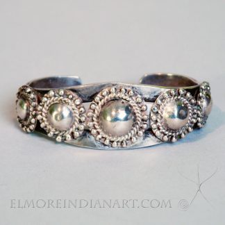 Navajo Silver Bracelet with Silver Domes, c. 1930