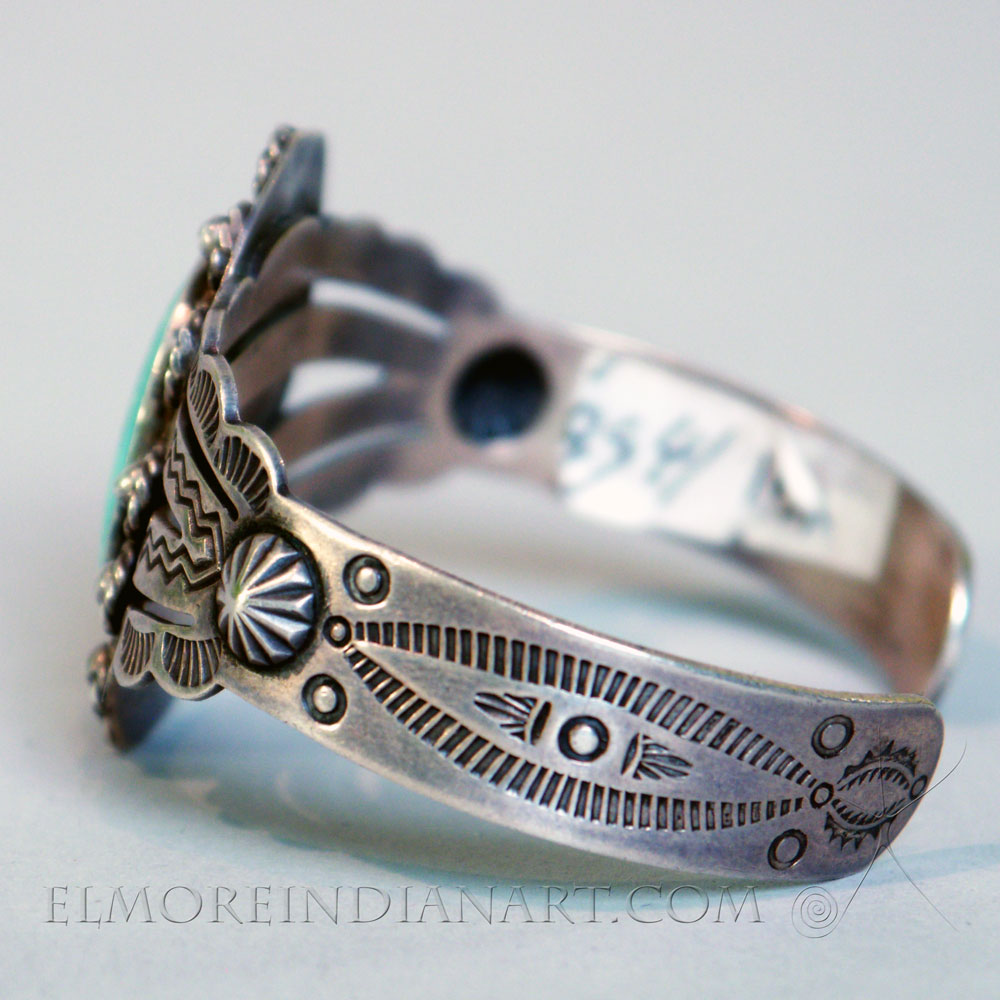 Single Stone Navajo Bracelet, c. 1930 Image 3