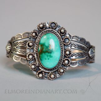 Single Stone Navajo Bracelet, c. 1930