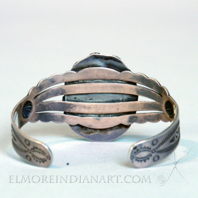 Single Stone Navajo Bracelet, c. 1930 Image 4