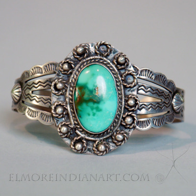 Single Stone Navajo Bracelet, c. 1930