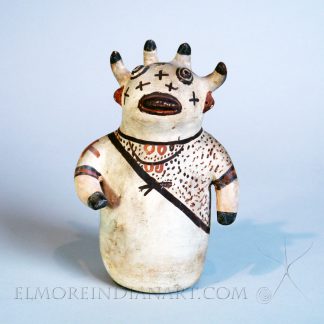 Hopi Polacca 4-Horned Kachina by Nampeyo, c. 1885