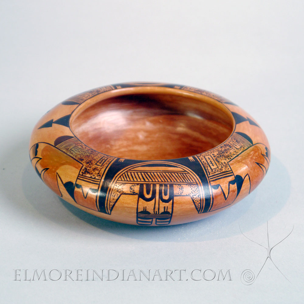 Small Polychrome Jar with Abstract Bird by Jean & Nyla Sahmie 2026