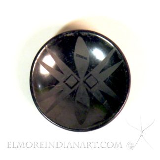 Polished Blackware Plate by Maria & Julian Martinez, c. 1940