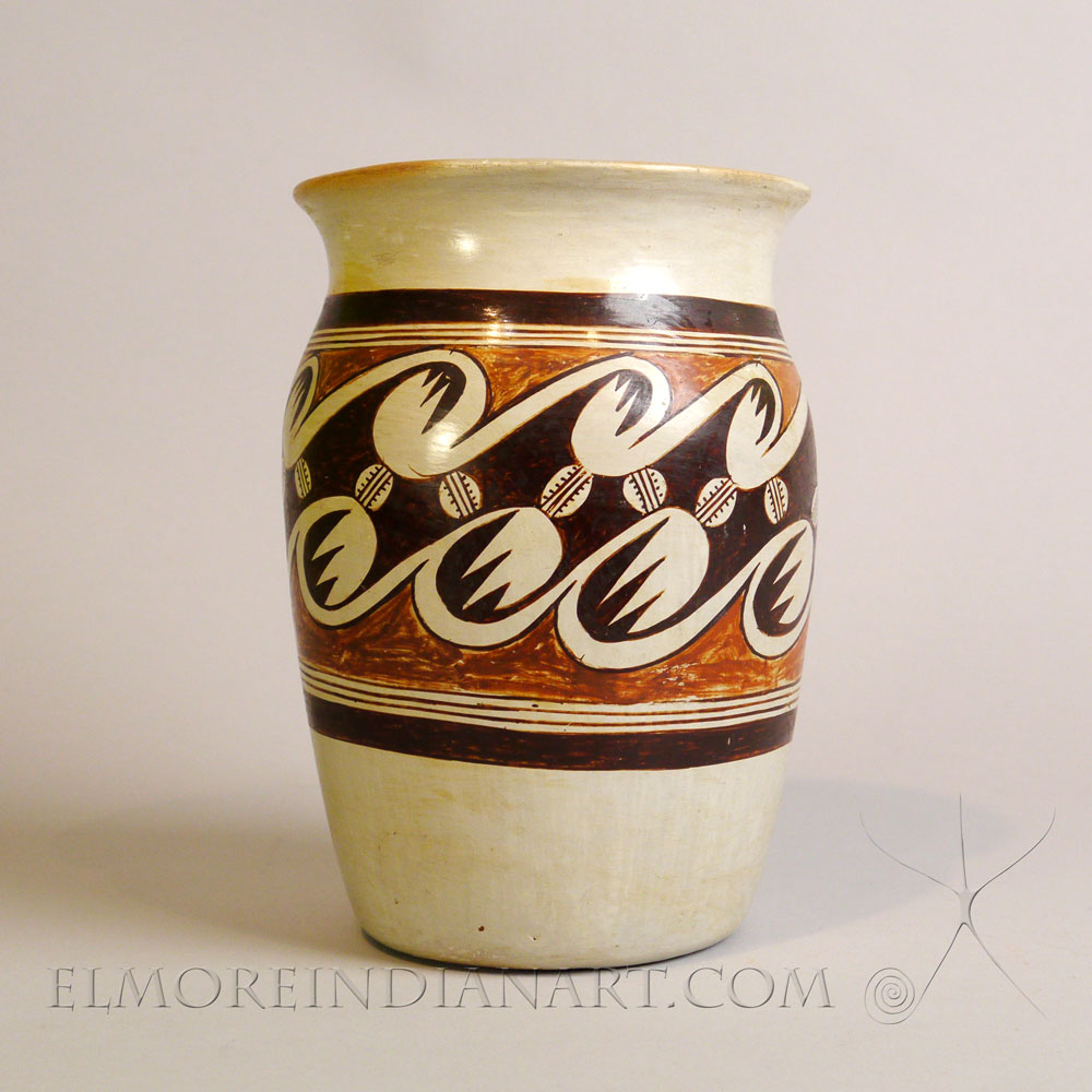 Hopi Yellowware Vase by Nellie Nampeyo, c. 1935-40 Image 2