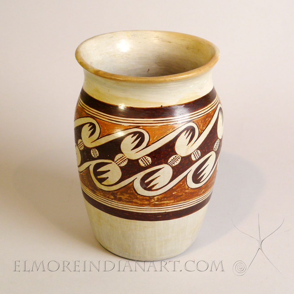 Hopi Yellowware Vase by Nellie Nampeyo, c. 1935-40 Image 3