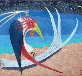 Spirit Bird on Antler