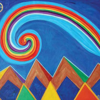 Triangle Mountain with Rainbow VI
