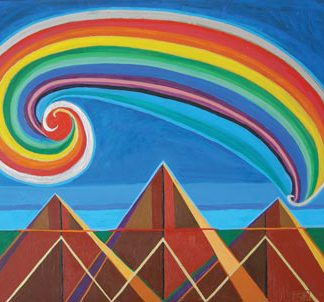 Triangle Mountain with Rainbow VII