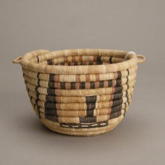 Hopi Coil Basket w/ Crow Mother, c.1940