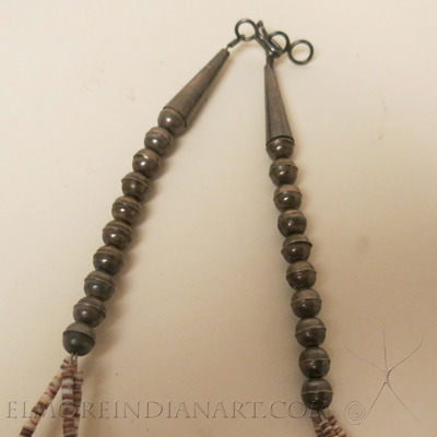 Three Strand Zuni Fetish Necklace with Bench Press Beads, c.1950s - Image 2