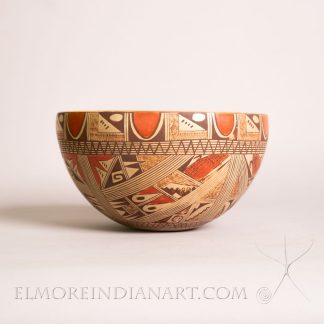 Hopi Bowl w/ Sherd Design by Beth Sakeva (1926-1994) 