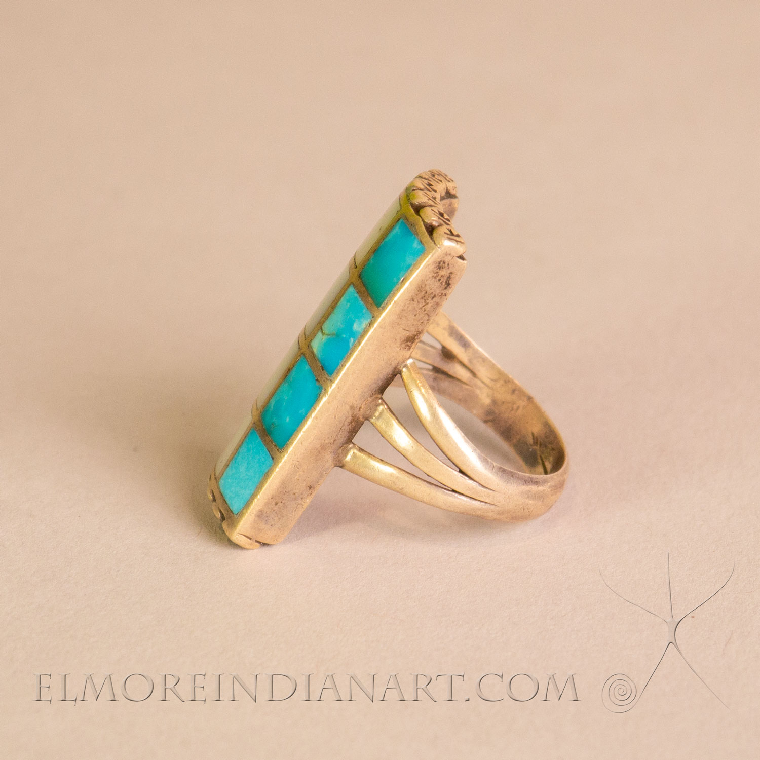 Zuni Channel Inlay Ring - Image 3