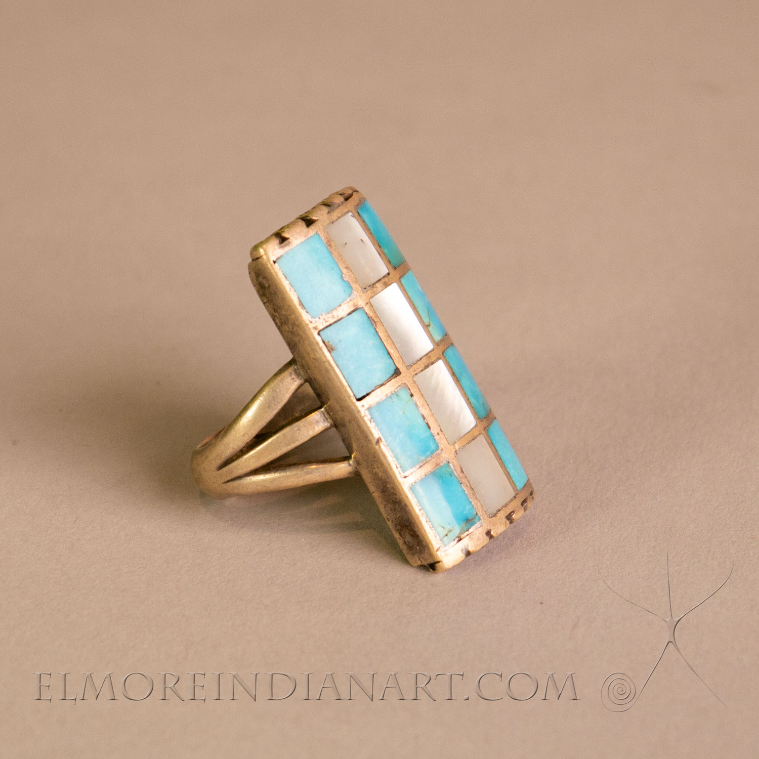 Zuni Channel Inlay Ring - Image 2