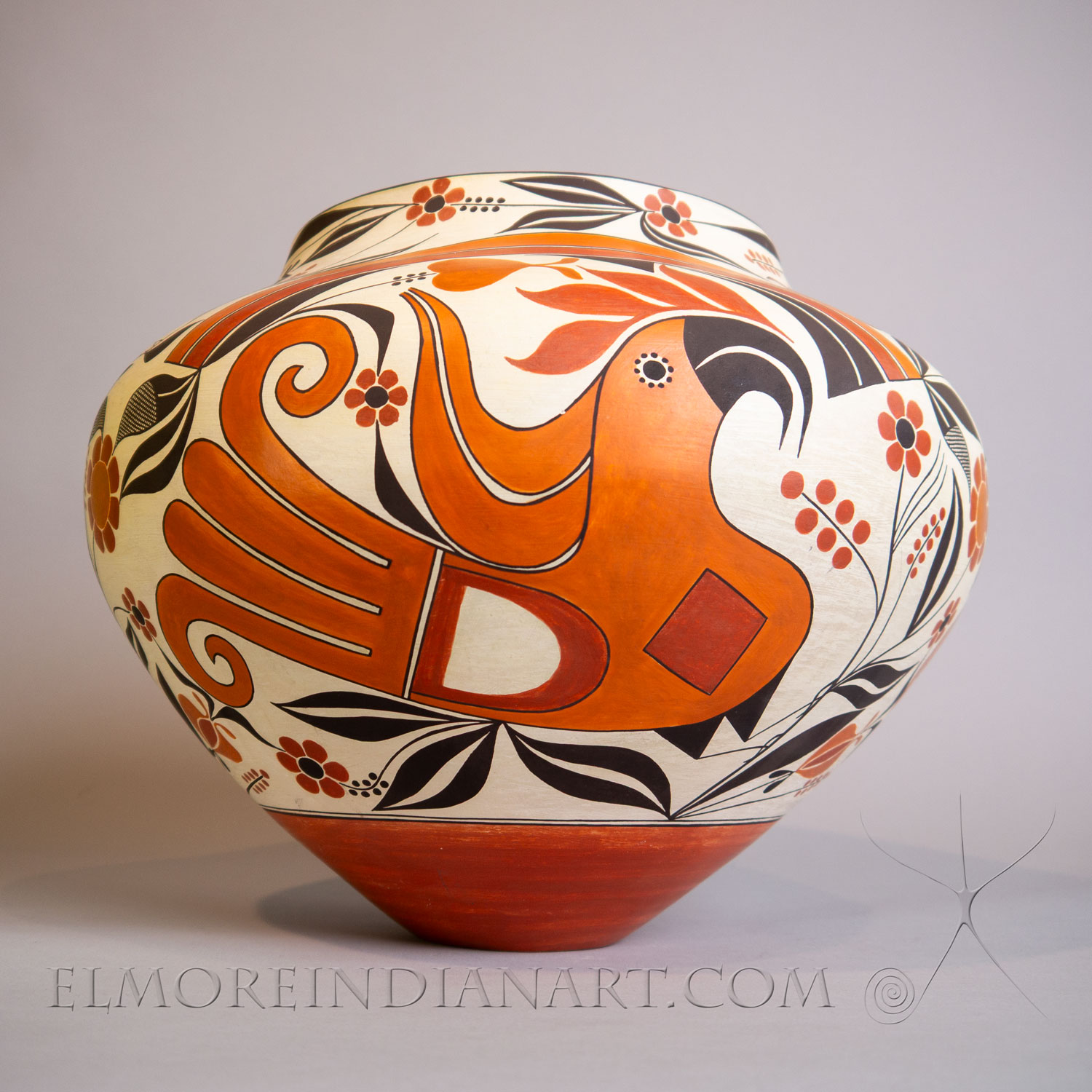 Large Acoma Parrot Jar by Barbara & Joseph Cerno, 2010 - Image 3