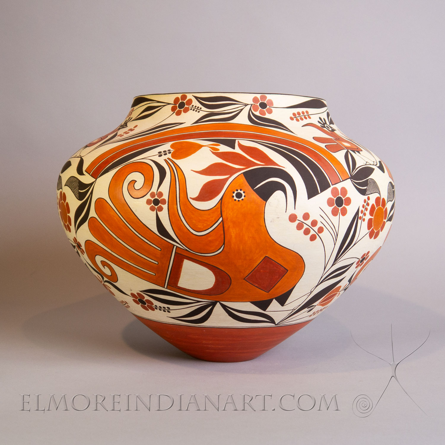 Large Acoma Parrot Jar by Barbara & Joseph Cerno, 2010