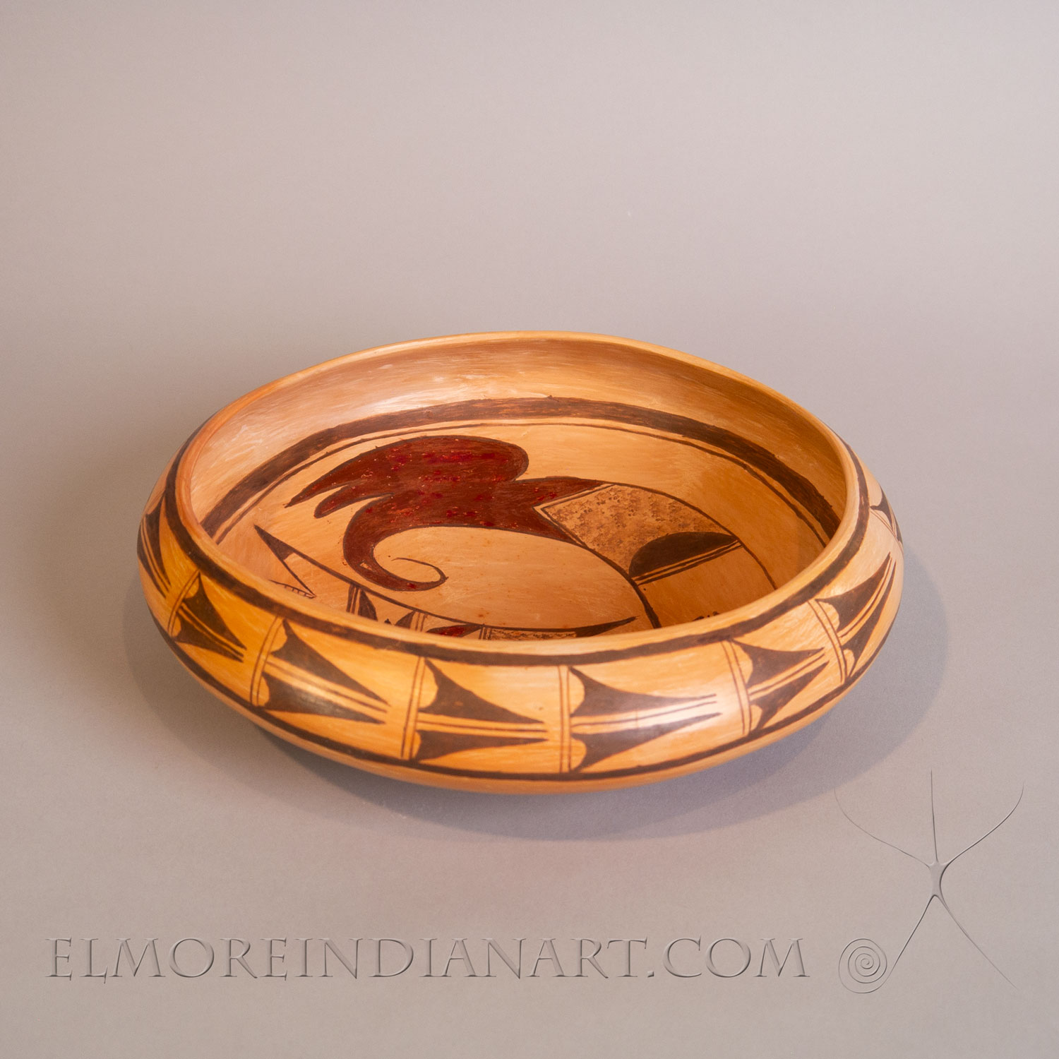 Open Bowl w/ Spiral Bird Design by Vernida Polacca, 2026 - Image 2